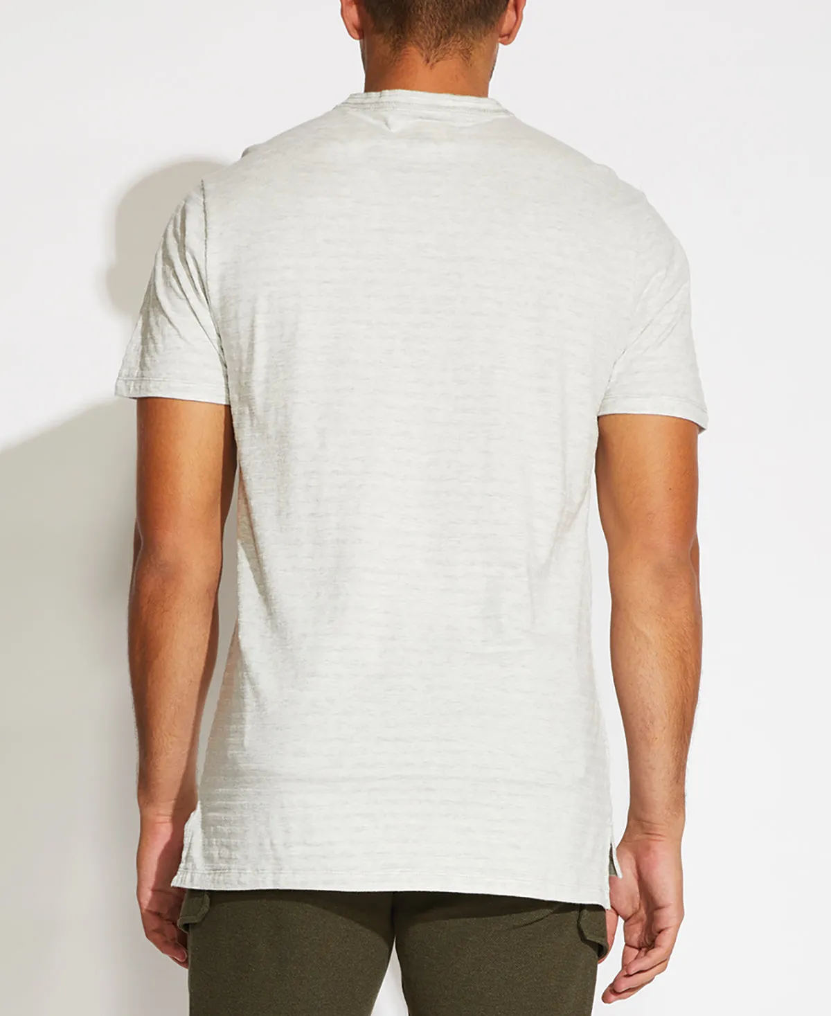 Riley Henley T-Shirt (Heather Light Gray)