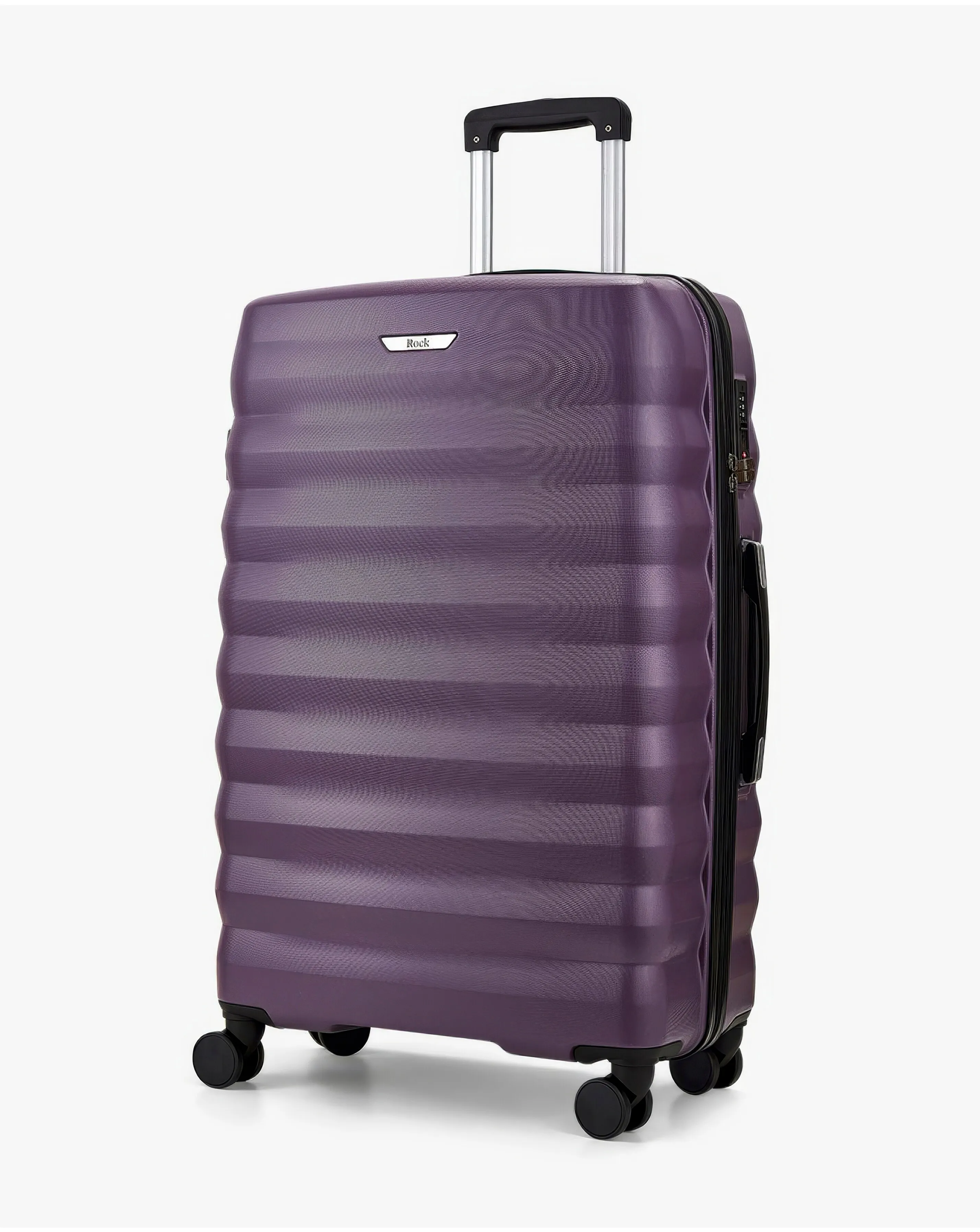 Rock Berlin Large Suitcase Purple | Simply Be