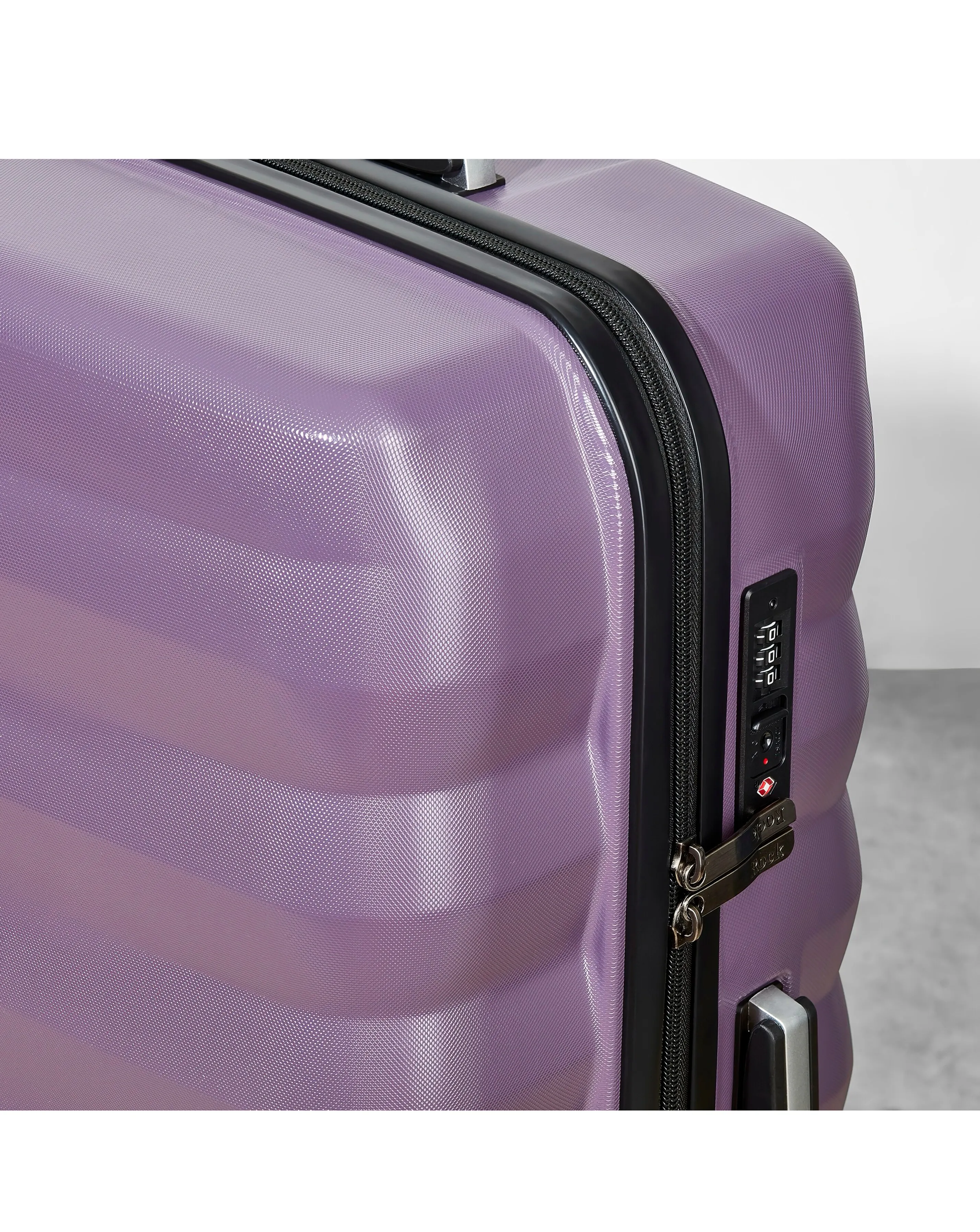 Rock Berlin Large Suitcase Purple | Simply Be