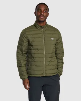 Rvca Packable Puffa Jacket - Army | SurfStitch