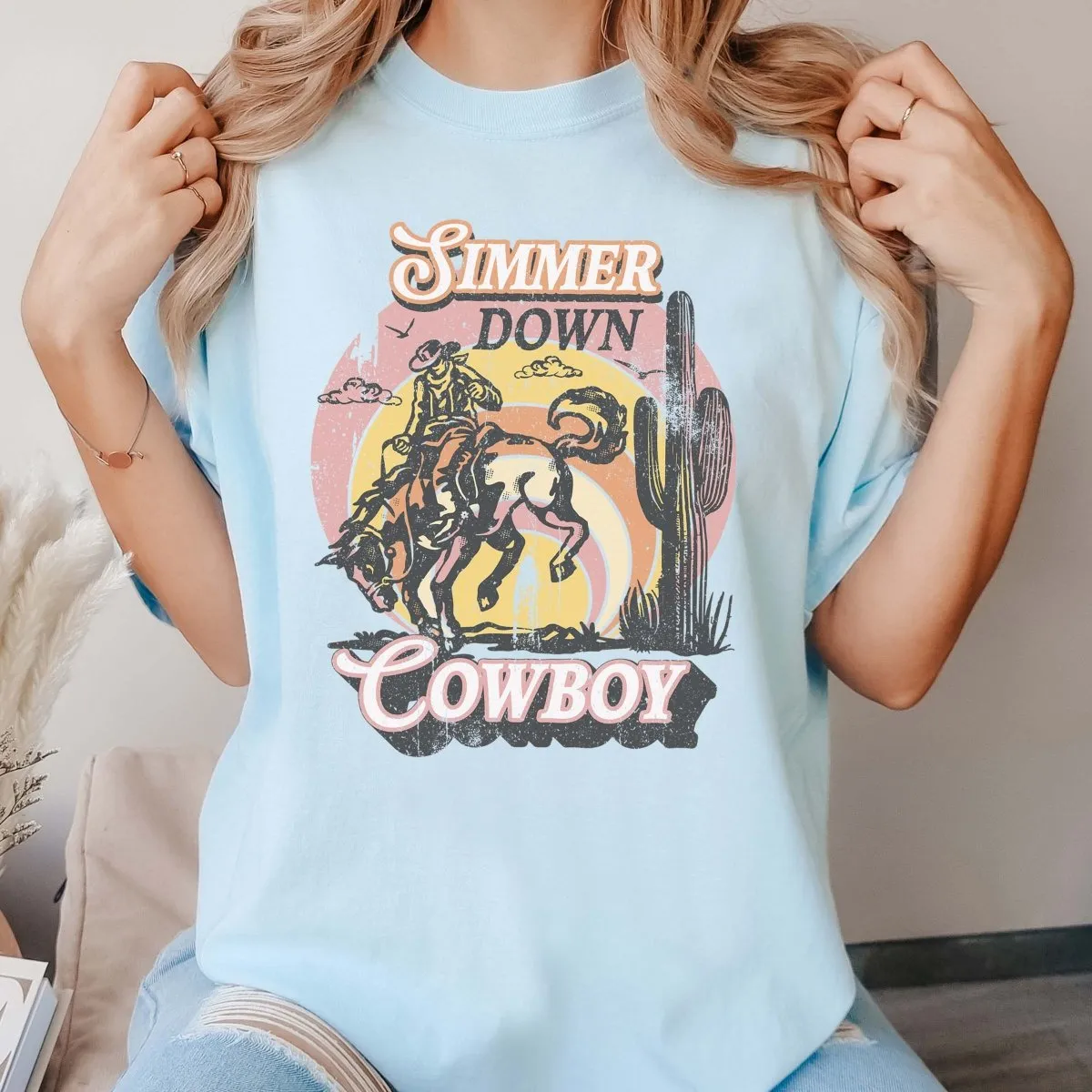 Simmer Down Cowboy Comfort Color Tee