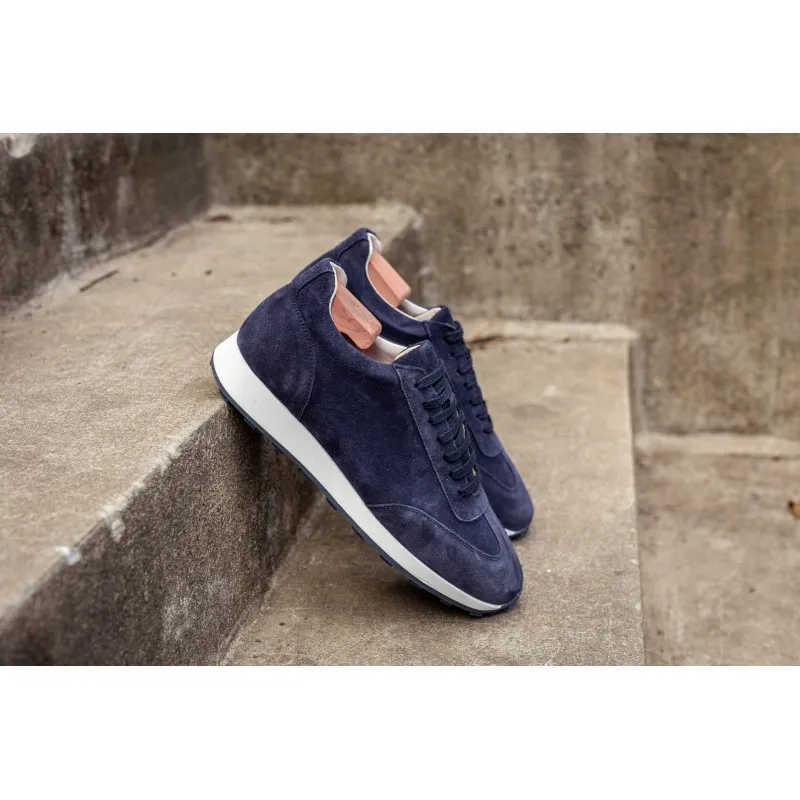 Skolyx Premium runners navy suede