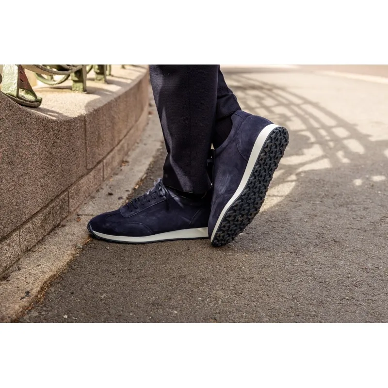 Skolyx Premium runners navy suede