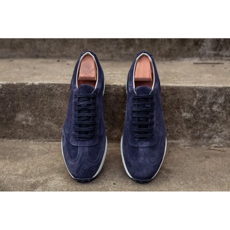 Skolyx Premium runners navy suede