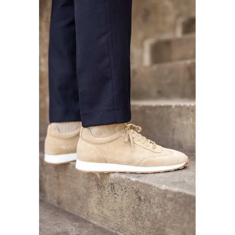 Skolyx Premium runners sand suede