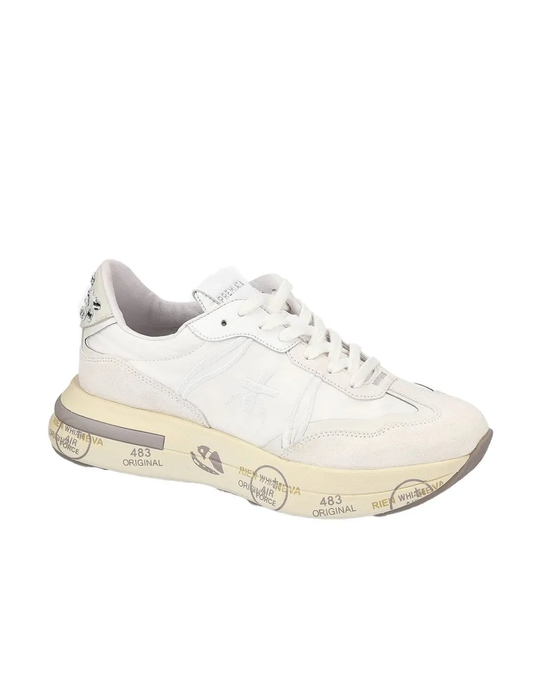 Sneakers Premiata donna Cassie 6717 bianche