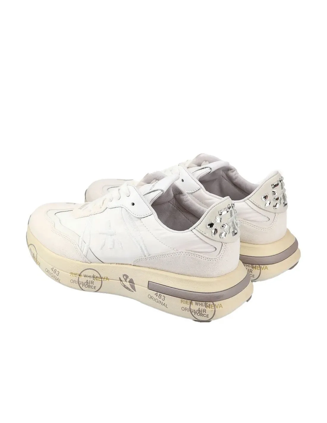 Sneakers Premiata donna Cassie 6717 bianche