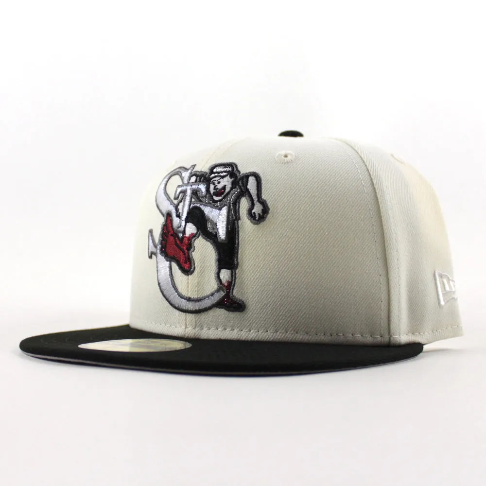 St. Catharines Stompers New Era 59Fifty Fitted Hat (Chrome White Black Gray Under Brim)