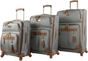 Steve Madden Harlo Grey 3-Piece Luggage Set 