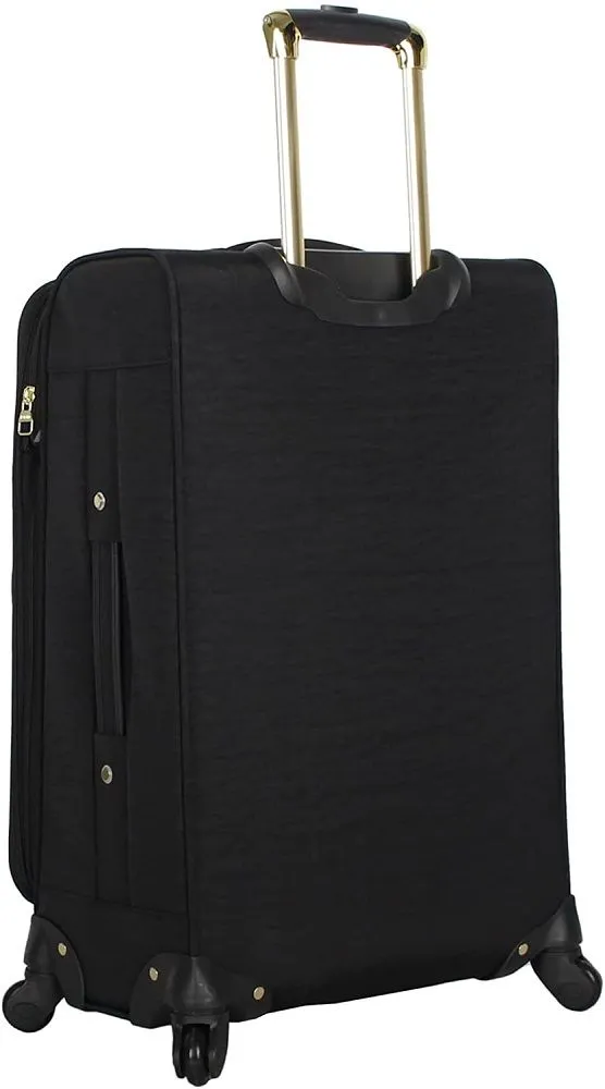 Steve Madden Peek-A-Boo Black 3-Piece Under Seat Luggage Set 