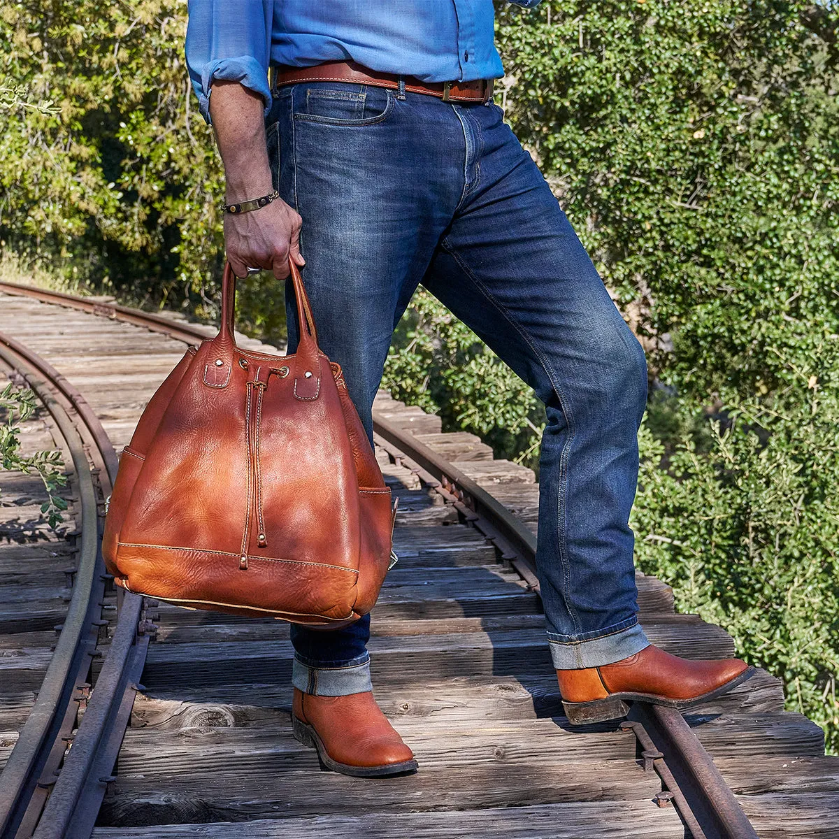 Stone-Washed Cowboy Tote No.115 | LE Set x 10