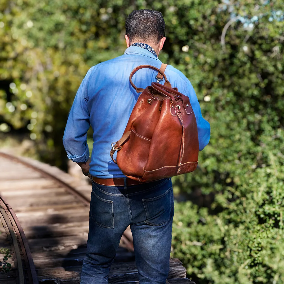 Stone-Washed Cowboy Tote No.115 | LE Set x 10