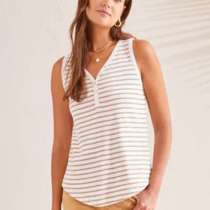 Stripe Henley Tank