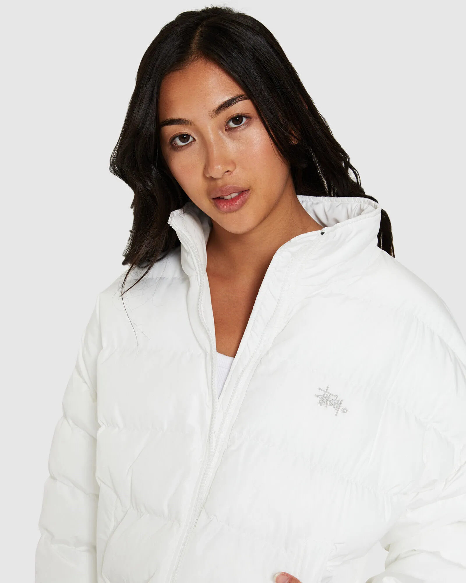 Stussy Forest Lightweight Puffa Jacket White