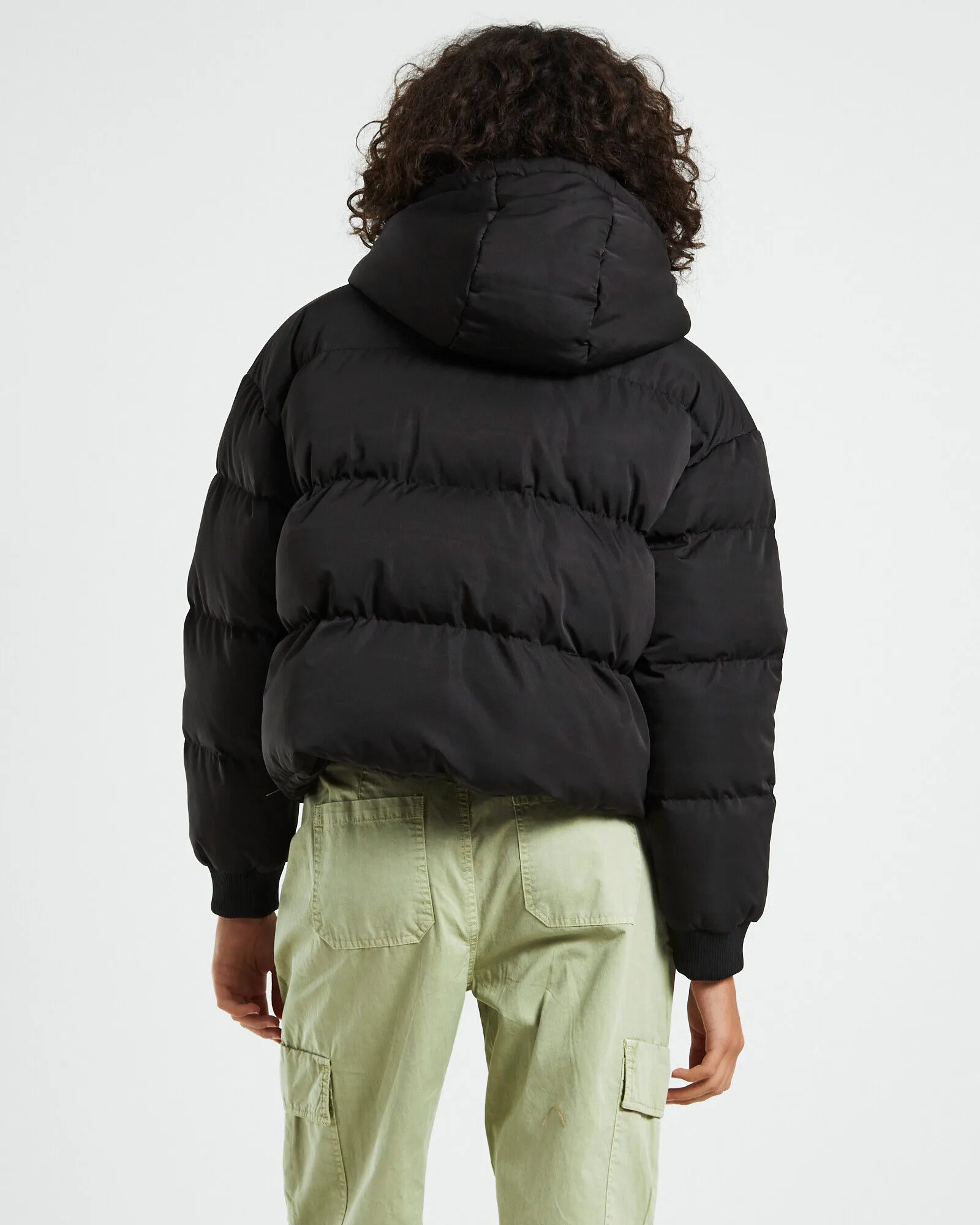 Stussy Graffiti Puffa Jacket Black