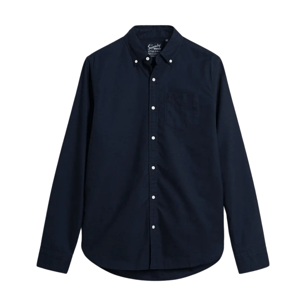 Superdry Organic Cotton Long Sleeve Oxford Shirt