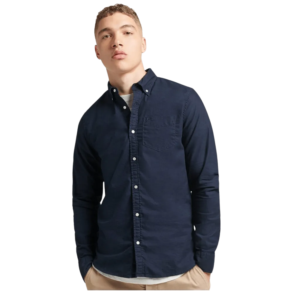 Superdry Organic Cotton Long Sleeve Oxford Shirt