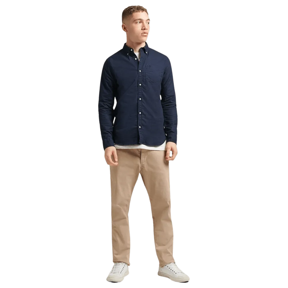 Superdry Organic Cotton Long Sleeve Oxford Shirt