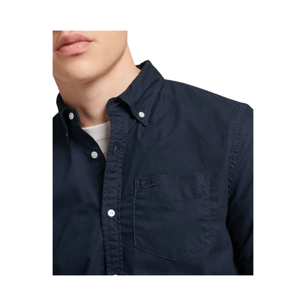 Superdry Organic Cotton Long Sleeve Oxford Shirt