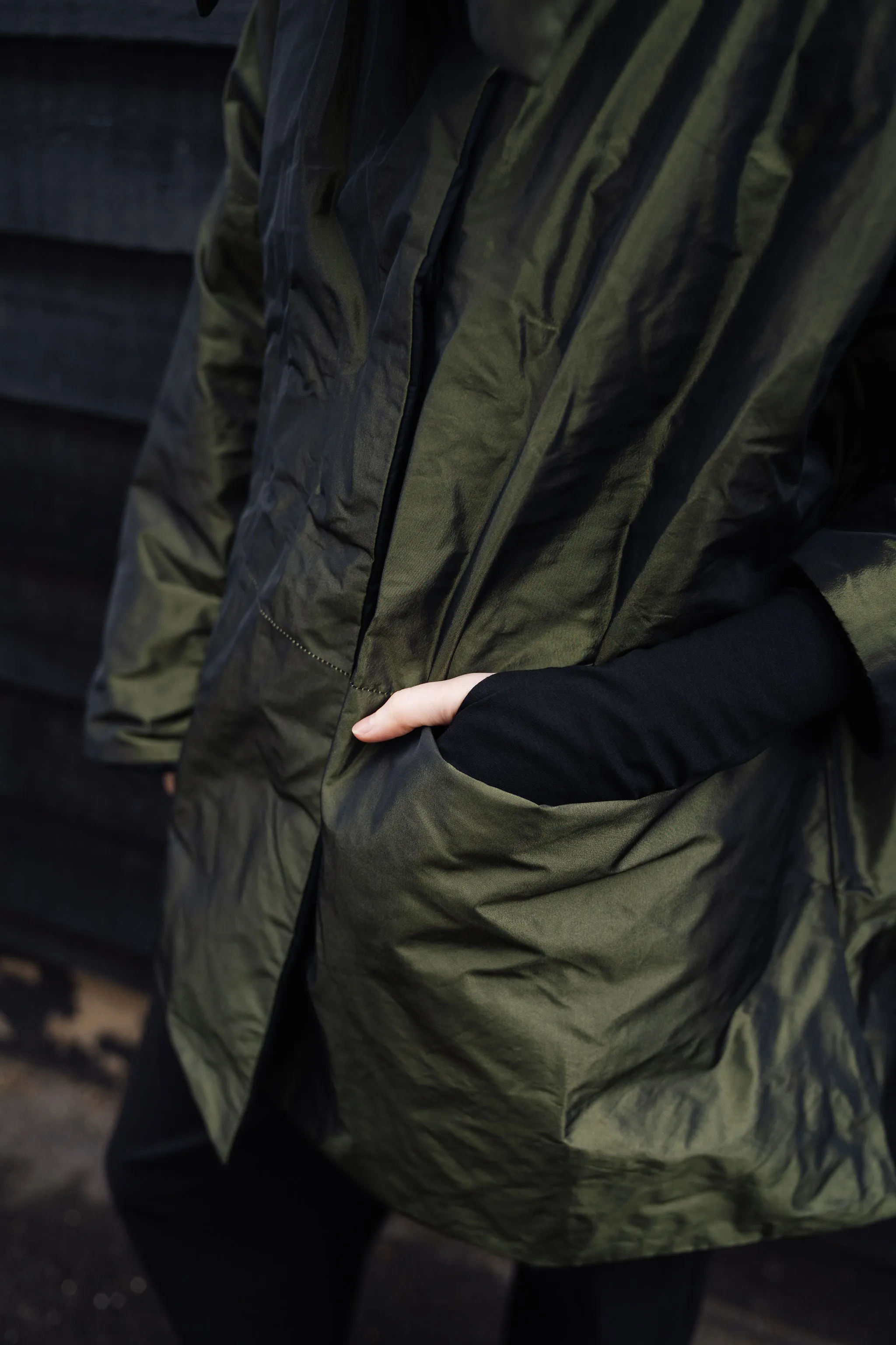 Taffeta Green Puffa Jacket