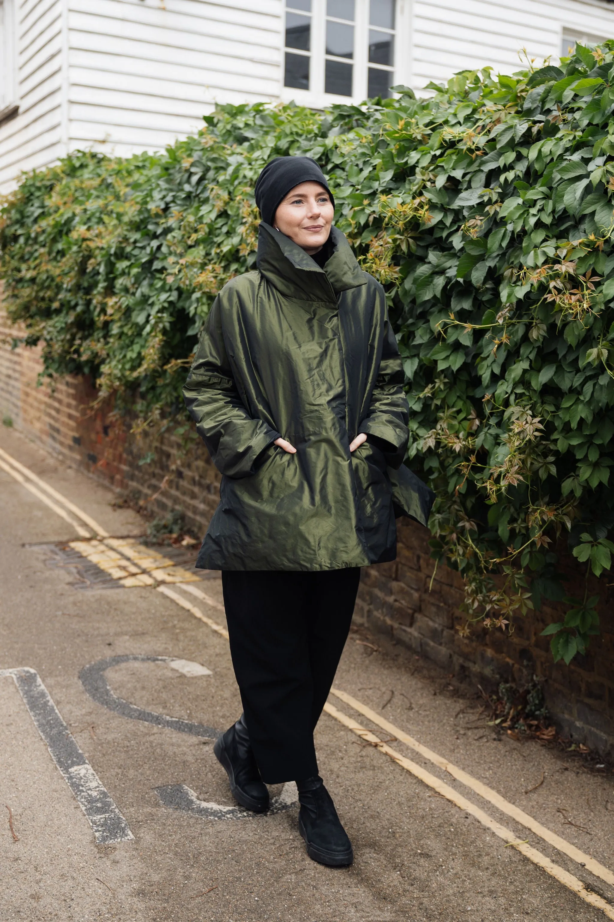 Taffeta Green Puffa Jacket