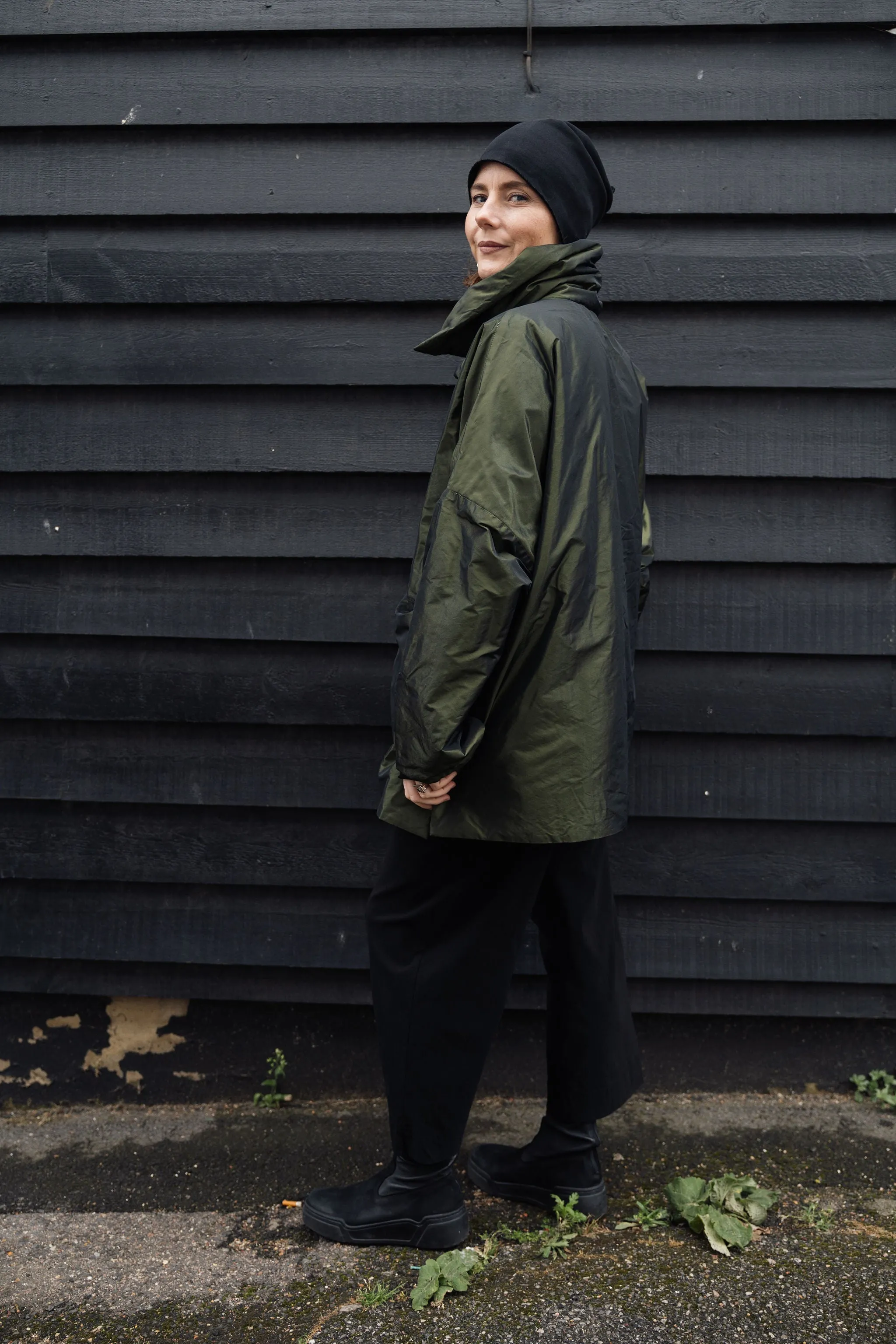 Taffeta Green Puffa Jacket