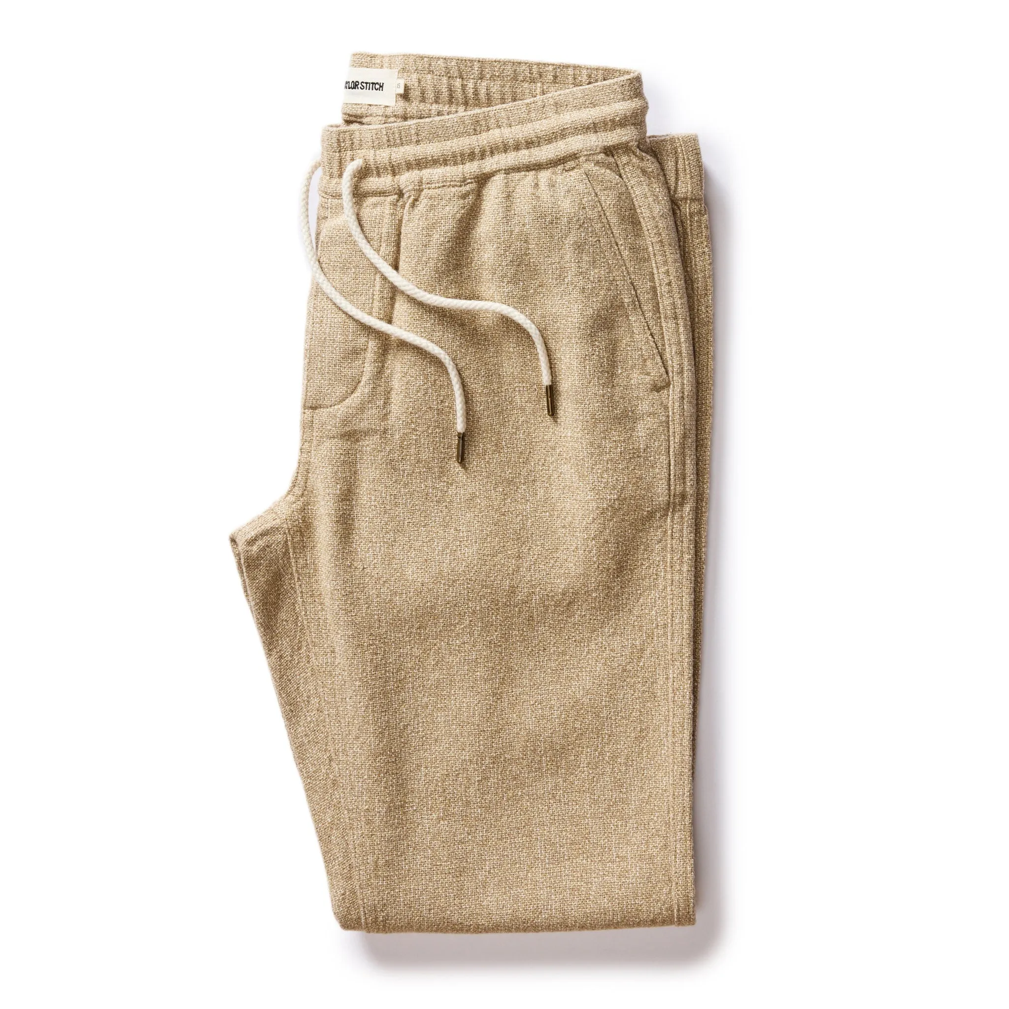 The Apres Pant in Oat Linen Tweed