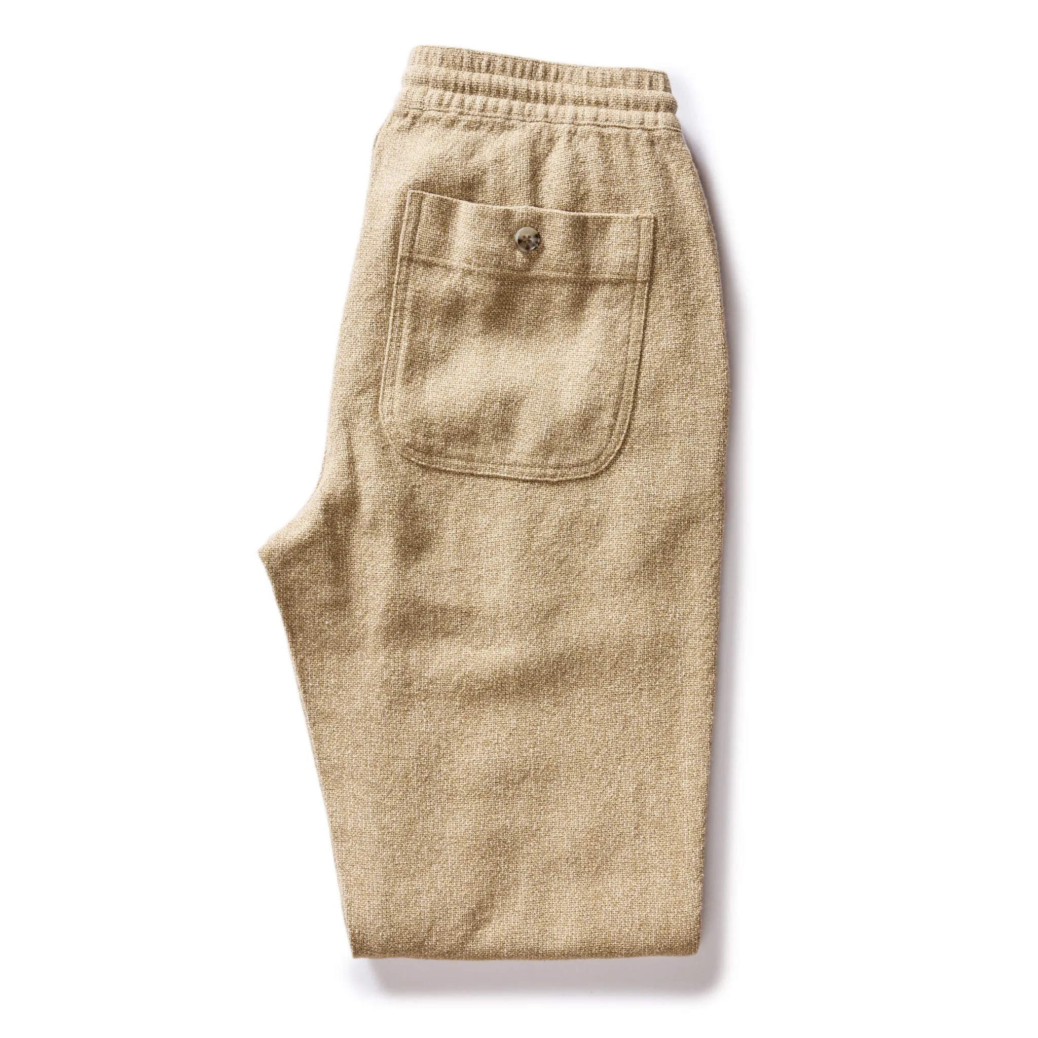 The Apres Pant in Oat Linen Tweed