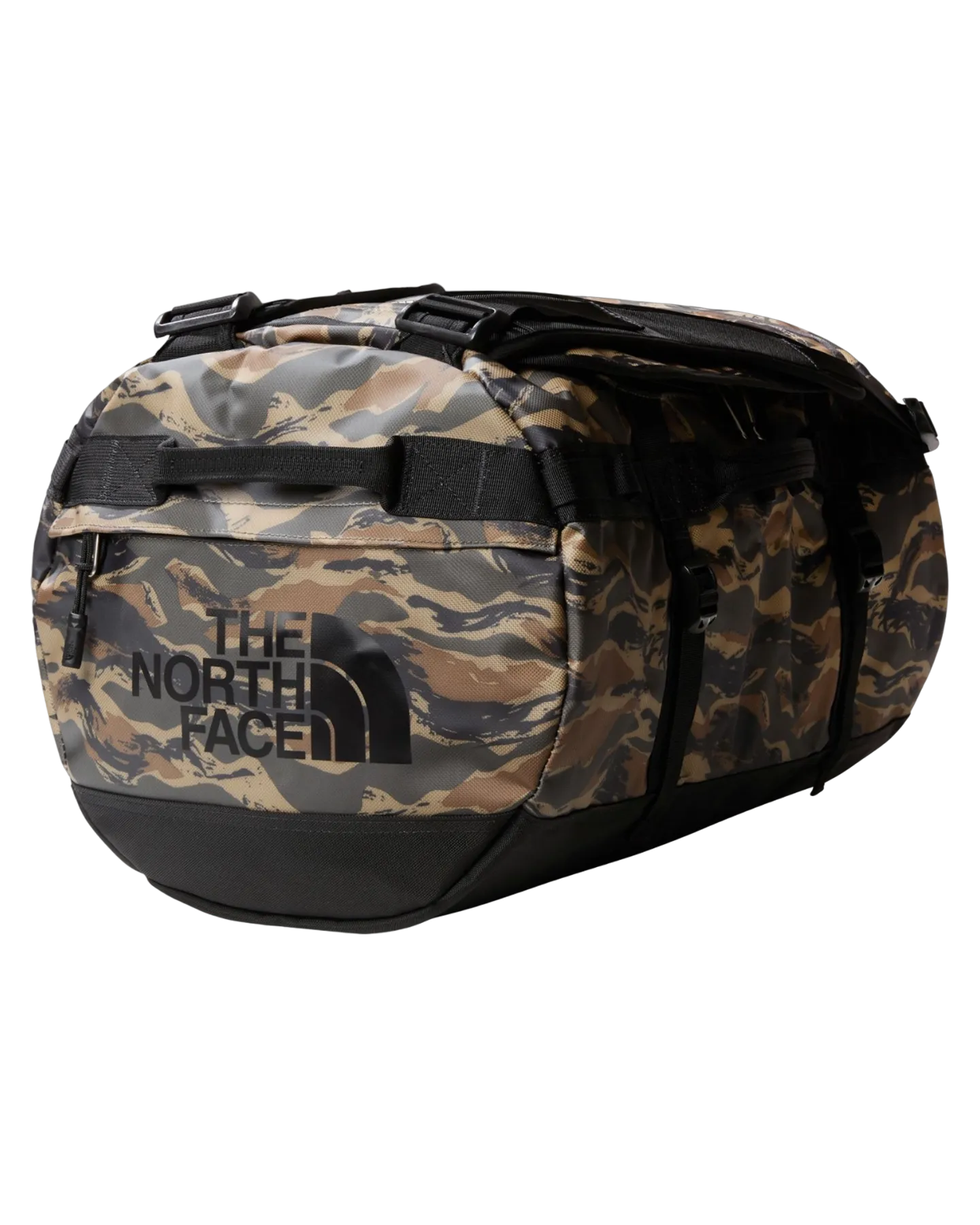 The North Face Base Camp Duffel New Taupe Green Painted Camo Print / Tnf Black 2023 | Luggage Bags | Snow Skiers Warehouse