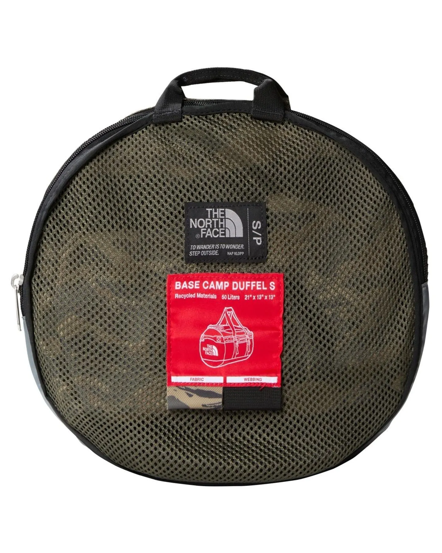 The North Face Base Camp Duffel New Taupe Green Painted Camo Print / Tnf Black 2023 | Luggage Bags | Snow Skiers Warehouse