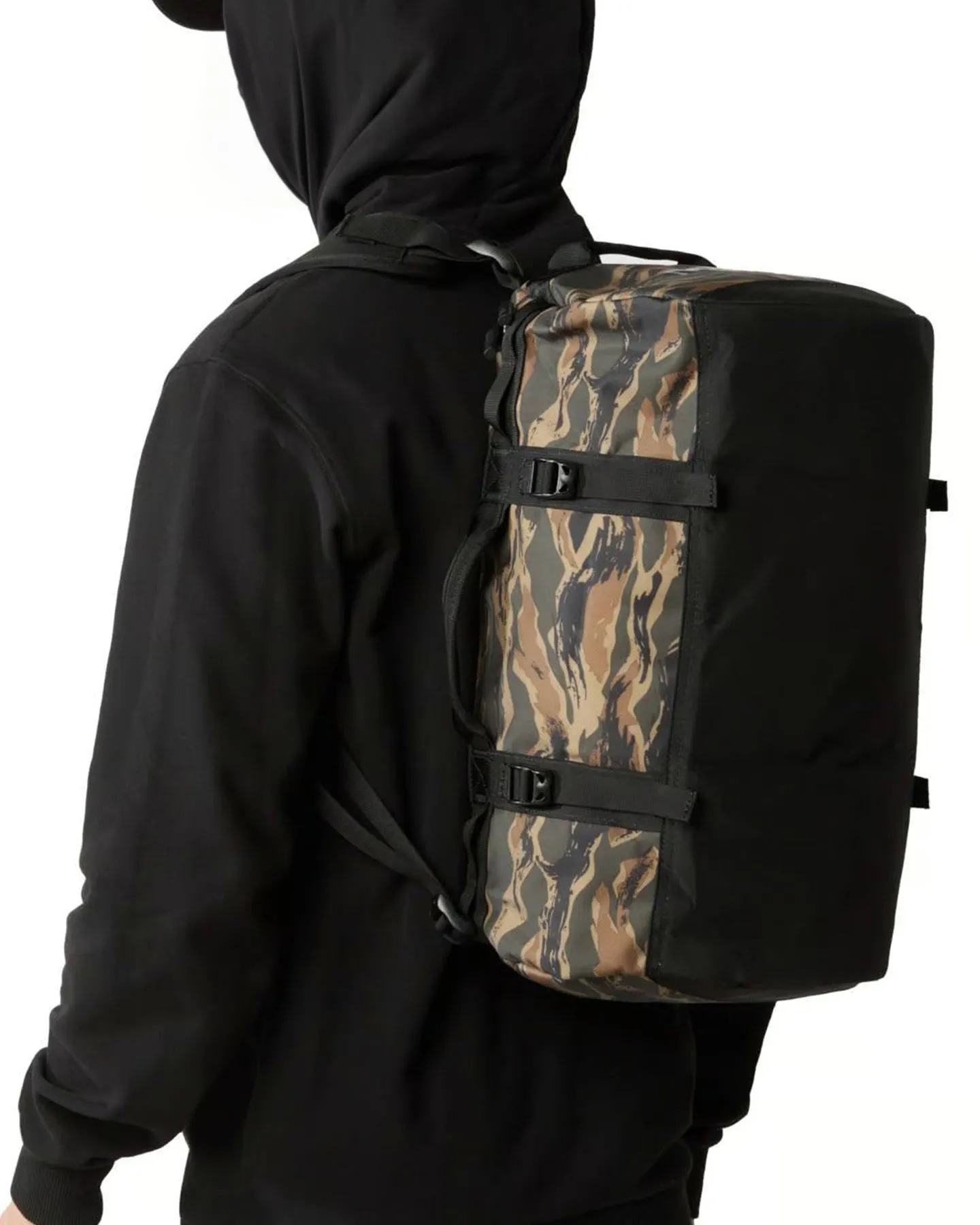 The North Face Base Camp Duffel New Taupe Green Painted Camo Print / Tnf Black 2023 | Luggage Bags | Snow Skiers Warehouse