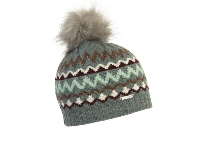 Turtle Fur Keta Faux Fur Pom Beanie