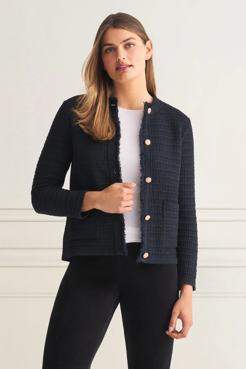 Tweed Knit Jacket