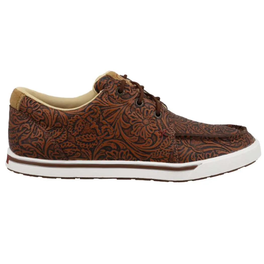 Twisted X Kicks Tooled Brown (Women's)