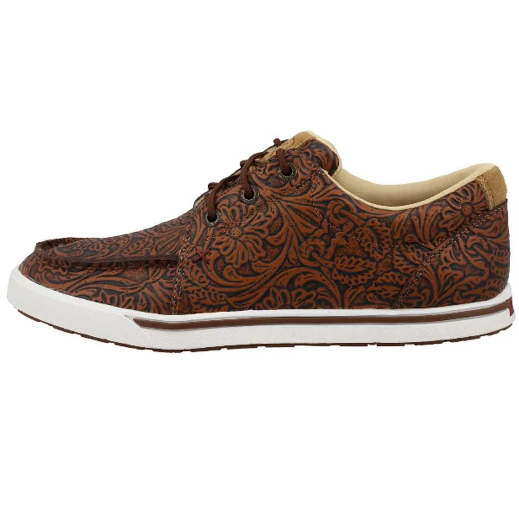 Twisted X Kicks Tooled Brown (Women's)