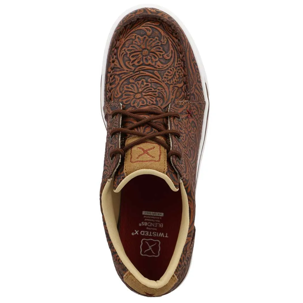 Twisted X Kicks Tooled Brown (Women's)