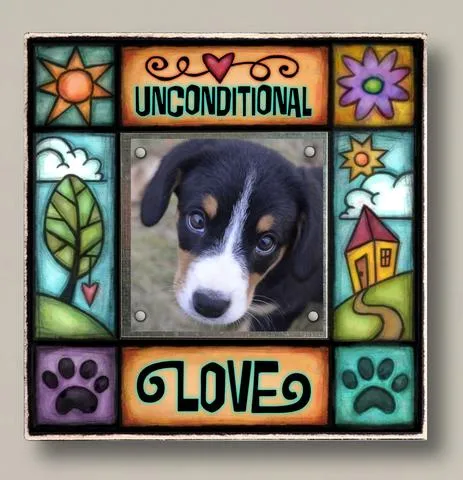 Unconditional Love Small Wood Frame