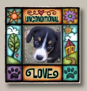 Unconditional Love Small Wood Frame