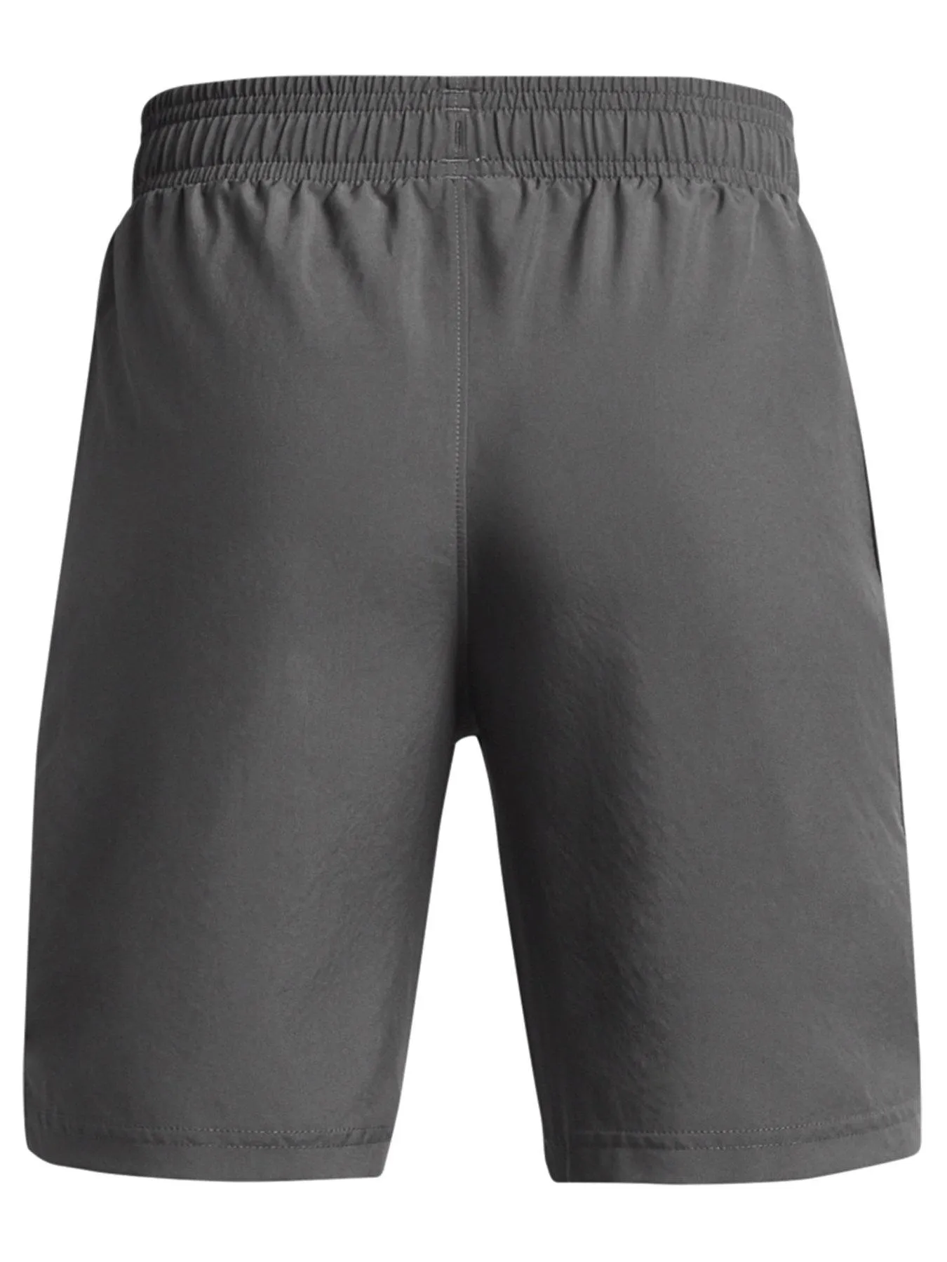 UNDER ARMOUR Boys Training Woven Wordmark Shorts- Grey