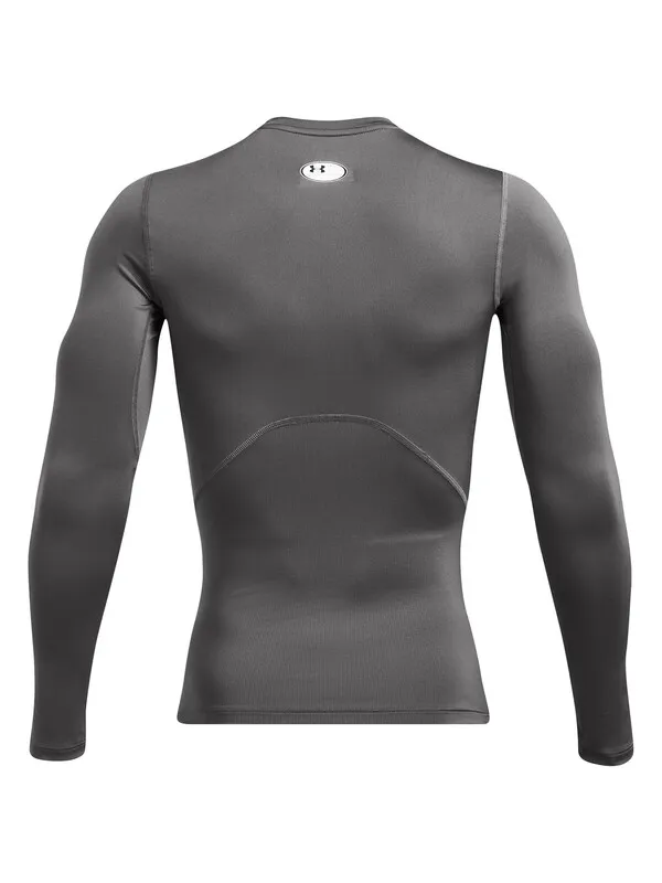 Under Armour HeatGear Long Sleeve Top - Castlerock/White