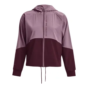 Under Armour Women's Woven Full-Zip Hooded Jacket