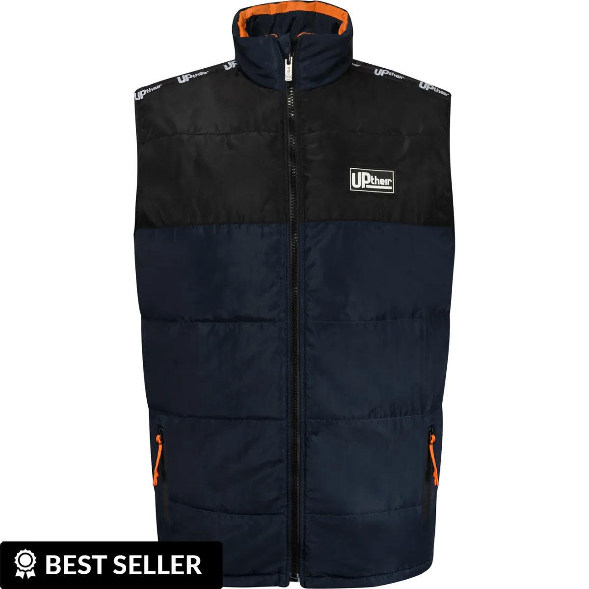 Uptheir Attack Sleeveless Puffa Gilet - Navy