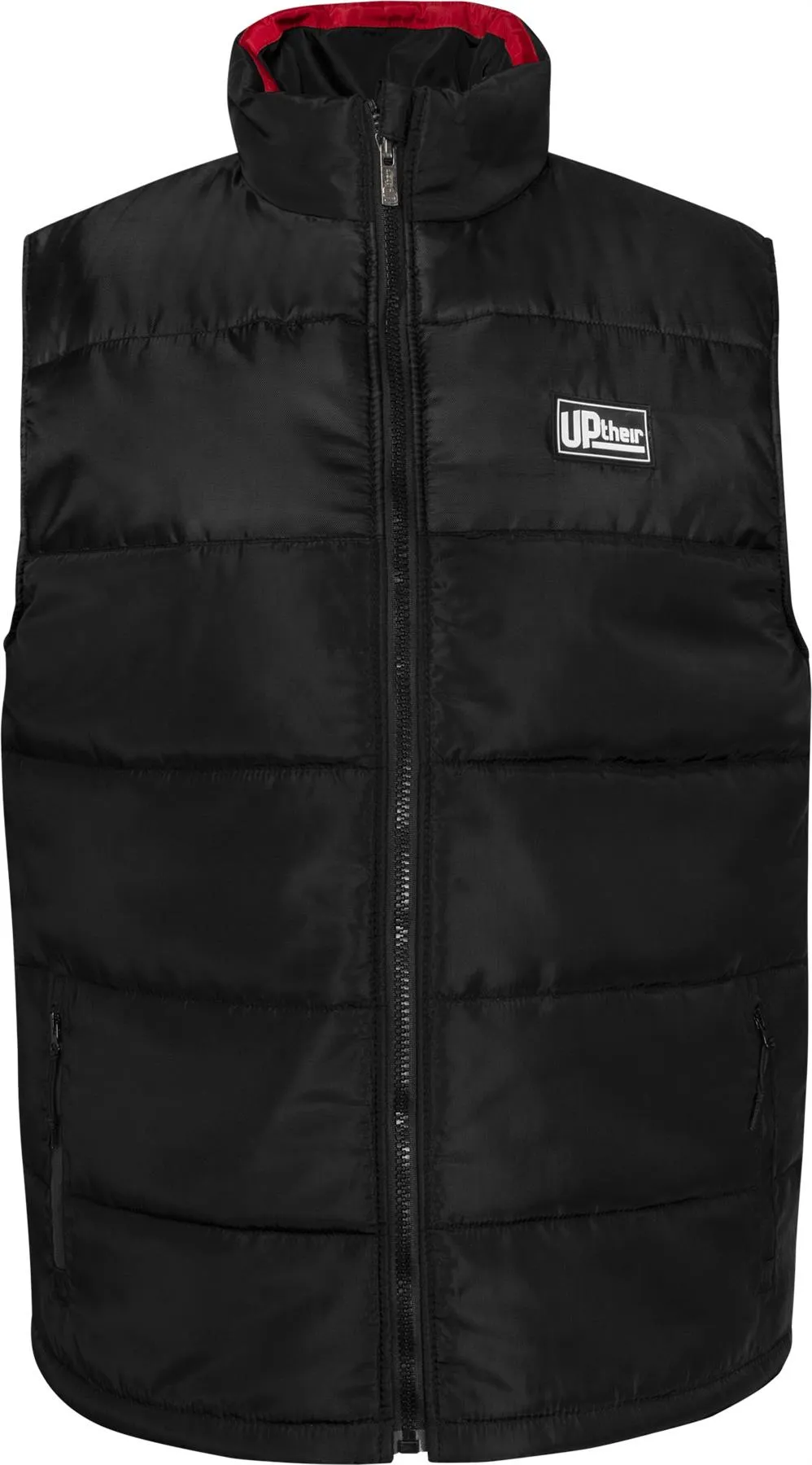 Uptheir Carlo Sleeveless Puffa Gilet - Black