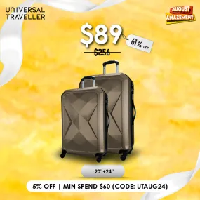 URBANlite Rubik 20+24 Bundle | 4-Wheel Spinner | Hard Case Luggage