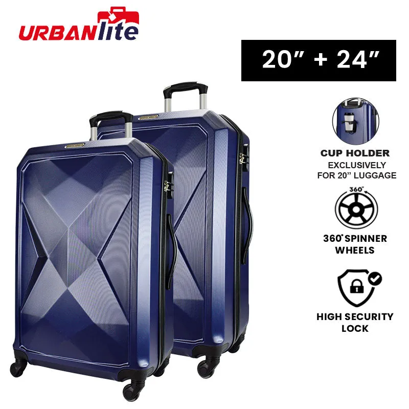 URBANlite Rubik 20+24 Bundle | 4-Wheel Spinner | Hard Case Luggage