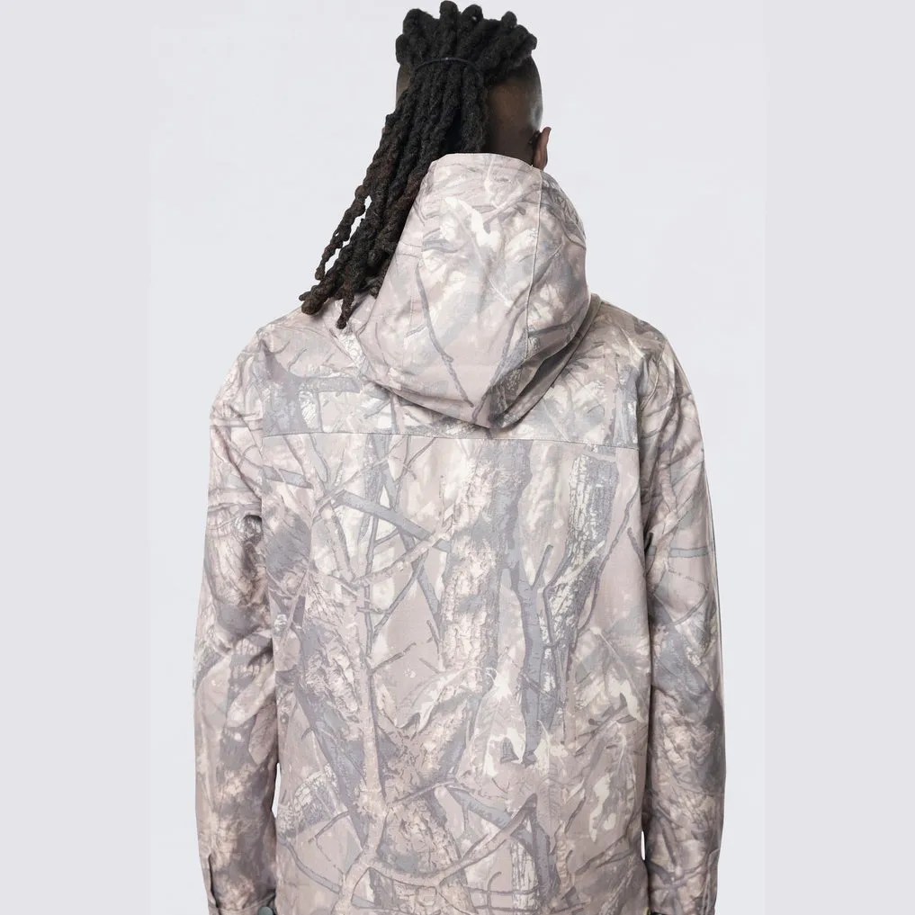 Utility Windbreaker Jacket - Khaki Hunting Camo