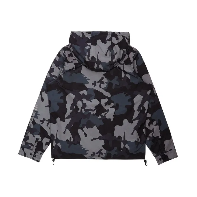 Utility Windbreaker Jacket - Stone Camo