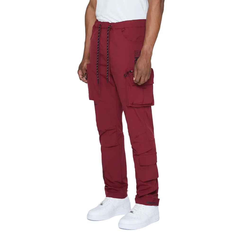 Utility Windbreaker Pants - Burgundy