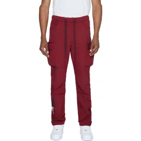 Utility Windbreaker Pants - Burgundy