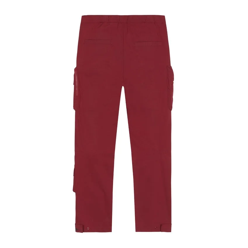 Utility Windbreaker Pants - Burgundy